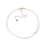 SIMPLÍ BASIC Natural Moonstone Healing Necklace Gemstone 4mm Bead Necklace | Womens & Mens Necklace | Lucky | Removes Negative Energy | Jewellery | Inc Gift Box