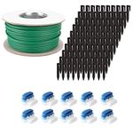 ECENCE Wire Splice Kit, Wire Break Repair Kit for Robot Lawn Mower and Dog Fence Systems, 164ft Boundary Wire + 10x Connector + 100x Ground Nails