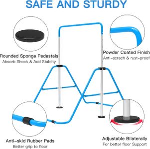 EVERYMILE Adjustable Gymnastics Bar – Height Adjustable Training Equipment