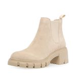 Steve Madden Women's Howler Ankle Boot, Sand Suede, 4 UK