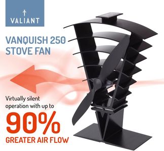 Valiant Vanquish Stove Fan – Heat Powered, Silent Operation
