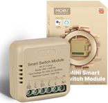 MOES WiFi Light Switch Module Flush-mounted, MINI Alexa Switch Module, Smart Life Tuya app, Compatible with Alexa and Google Home, Neutral Wire Required -10A 2 Gang