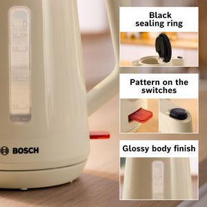 Bosch MyMoment Electric Kettle 1.7L – Cream