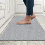 Prisha Cart Cushion Noodle Mat for Home Entrance, Heavy Indoor Outdoor Anti Slip PVC Floor Mat for Bedroom, Kitchen, for Bathroom, Doors, Office, Door Mat, Bath Mat (2x3 Feet, Grey)
