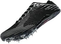 Track Shoes Men Track Spike Shoe for Men Cross Country Running Track and Field Shoes Sprint Distance Running, Black, 10.5