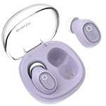 eleror Wireless Earbuds for Small Ears Women Men, Purple Bluetooth Earbuds for Small Ear Canals, Mini Ear Buds Wireless Bluetooth Earphone for iPhone, Android Earbuds Wireless Bluetooth Mic