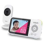 * Spanish Version* VTech VM819 Video Baby Monitor, 2.8” Screen, Night Vision, 2-Way Audio, Temperature Sensor and Lullabies, Secure Transmission No WiFi