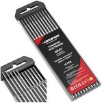 ARCCAPTAIN TIG Welding Tungsten Electrode 10-Pack 3/32"x 7"(Grey - 2% Ceriated, WC20/EWCe-2)