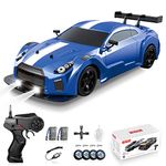 Sakeye RC Drifting Car 2.4GHz 1:16 4WD Remote Control Cars High Speed RC Cars with LED Lights Two Batteries and Drifting Tires Racing Sport Toy Cars for Adults Boys Kids Gift