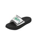 Puma Mens Softride Slide Super Black-White-Pure Green Slide - 8 UK (39751103)