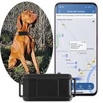 Dog Tracker Hound GPS Tracker 4G Waterproof GPS Dog Tracker Real Time Tracking with Sound/Light Alarm Airtag Dog Collar Two-way Talk Function Movement Recording with App No Subscription 3000mah TK919