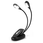 Tiger Music Stand Light with Dual Head & 4x Quality LED Lights