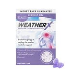 WeatherX Ear Plugs for Weather related Migraines Headache Mobile App to notify barometric pressure changes leading to migraine, drug & Latex free, with Carry Case, MigraineX Migrainex