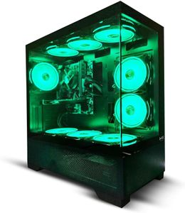ASC Intel Core i7 Gaming Tower • GT730 2GB Graphics Card • 16GB RAM • 256GB SSD+1TB HDD • 500W 80+ PSU • Black 9 Fan RGB Gaming Case • WIFI • Windows 11