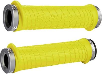 ODI Lock-On Bonus MTN Troy Lee with Clamp Grip, Yellow/Grey