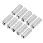 M8 Round Coupling Nut, 10-Pack Hex Coupling Nut Stainless Steel M8x1.25 12 L30mm Threaded Sleeve Rod Round Connector Nut Kit Nuts Set, Coupling Nuts