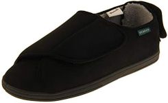 Dunlop Mens Black Ortho Slippers, Black, 10 UK