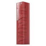 Maybelline New York Lip Colour, Smudge-free, Long Lasting up to 16h, Liquid Lipstick, Shine Finish, SuperStay Vinyl Ink, 35 Cheeky