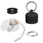 Generic BBBin Traveling Ring Case - 2Pcs Portable Waterproof Jewelry Holder with Keychain - Sports Storage Box for Women - Ideal Gift for Travelers