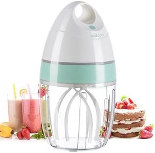 MIGECON Stand Mixer Electric Kitchen Mixer Egg Stand Shampoo Frother Milk Frother Hands-f r e e Mixer Electric Whisk Drink Mixer for Food Whipping,Whisk Egg White,Cake Mixer, Milk Foamer Frother 900ml