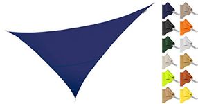 Kookaburra 6m x 4.2m Right Angle Triangle Water Resistant Garden Patio Sun Shade Sail Canopy 96.5% UV Block with Free Rope (Blue)