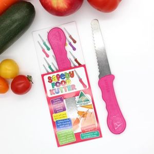 Safety Food Kutter - Knife for Kids, Children's Food Knife, Kids Safe Knife, Kids Knife, Safety Knife, Kids Kitchen Knife (Pink)