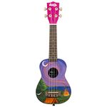 Kala Ukadelic Soprano 4 String Ukulele - Happy Camper