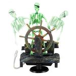 Eyech Aquarium Ornament Pirate Captain, Skeleton Seaman Landscape Fish Tank Decor, Undersea Air-Driven Aquatic Ornament Decorations for Home Fishing Tank/Arts Crafts/Decorating