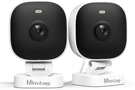 VIMTAG Upgrade 2.5K Security Camera Indoor Outdoor, 2.4G& 5G Color Night Vision Cameras for Home Security Baby Pet Dog Cat with Phone APP, Motion Detection 2-Way Audio, Work with Alexa Cloud, 2 Pack