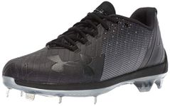 Under Armour Men's Harper Two Low St Baseball Cleats Men's Harper 2 Pack Low Shaft, Black, 8.5 UK