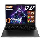jumper 17.6 Inch Laptop with Office 365, N95 CPU,16GB RAM 1TB SSD+128GB Storage,100% sRGB FHD Display,Windows 11, Backlit Keyboard, WiFi-6,7000mAh, DC Fast-Charging,Laptops for Students and Business