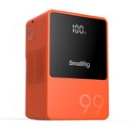 SMALLRIG V Mount Battery VB99, 99Wh / 6800mAh V-Mount Battery with PD 100W USB-C Fast Charging, with D-TAP, USB-A, Dual DC Port, OLED Screen, for Camera, Camcorder, Monitor, Video Light, Orange - 4929