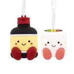 Hallmark Better Together Sushi and Soy Sauce Magnetic Christmas Ornaments for Tree, Set of 2