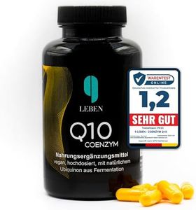 9 Leben® PREMIUM Coenzym Q10 Kapseln hochdosiert - 120x 180mg Q10 [4 Monate Ubiquinon Vorrat] - LABORGEPRÜFT & vegan - ohne Zusatzstoffe