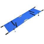 BHDK Folding Portable Stretcher,Emergency Patient Mover Stretcher Rescue Quicklitter Travel Size Transport for Hospital,Clinic,Home,Sports venues,Ambulance (Blue)(1)