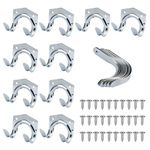 20 Pack Heavy Duty Multi-Tool Hooks Hangers, Garage Utility Storage Hooks for Home and Garage Organization - Wall Mount Anti-Slip Double Hooks for Warehouse, Garage, Sheds, Garden Tools