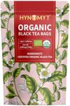 HYNTMYT Organic Black Tea Bags, USDA Organic Black Tea, Mellow & Smooth Taste, Unsweetened, Lower Caffeine, 120 Count