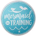 Mud Pie Baby Girls Mermaid in Training Round Beach Towel, Blue, One Size