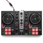 Hercules DJControl Inpulse 200 MK2 – USB DJ controller – 2 decks with 16 pads and built-in sound card – DJ software and tutorials included