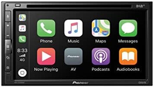 Pioneer AVH-Z5200DAB-AN with DAB Antenna, 2-DIN Multimedia Player, 6.8-Inch ClearType Touch Screen, USB, Apple CarPlay, Android Car, DAB/DAB+ Digital Radio, Bluetooth, 13-Band Graphics Equalizer