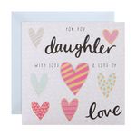 Hallmark Birthday Card For Daughter - 3D Heart Design