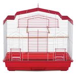 Prevue Pet Products SP50041 Barn Style Bird Cage, Red/White