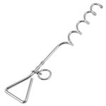 Accessotech Corkscrew Ground Spike Tie Out Stake Tether-Dog/Animal Spiral Tent Gazebo Anchor