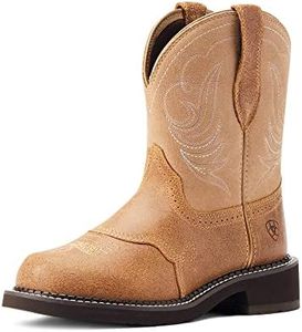 ARIAT Women's Fatbaby Heritage Dapper Western Boot, Wicker/Walnut, 9.5