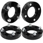 JiiinMiiin 1 inch (25mm) 4x110 to 4x110 ATV Wheel Spacers with 74mm Hub Bore & 10x1.25 Studs, Compatible with Honda Yamaha Suzuki Bombardier (Read Listing for Year Model Info) - Black 4 Pack