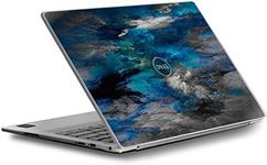 Skin Decal for Dell XPS 13 9370 9360 9350 Laptop Vinyl Wrap Cover/Blue Grey Painted Clouds watercolor