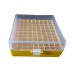 AANIJ® Cryo cube box (PP) 81 places for 1ml and 1.8ml cryo vials, CryoBox Vial Rack, Freezer Storage Fit for 2ml Cryostorage Freezing Box (Pack of 1)