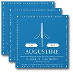 Augustine Strings Paragon/Blue - High Tension Carbon Treble Guitar Strings (3-pack)