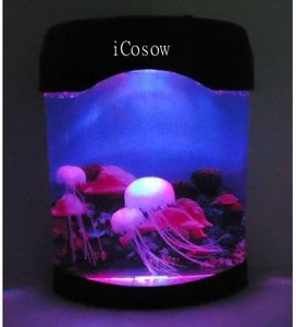 iCosow LED Artificial Jellyfish Aquarium Lighting Fish Tank Night Light lamp