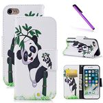 LEECOCO iPhone 6s Case, iPhone 6 Case Fancy Print Floral Wallet Case with Card Cash Slots [Kickstand] PU Leather Folio Flip Protective Case Cover for iPhone 6S (4.7 Inch) Cute Panda